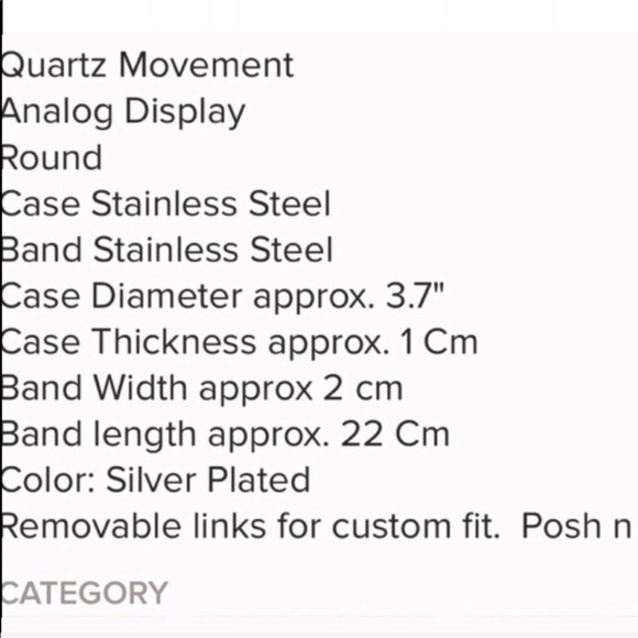 Silver crystal Bling Rhinestone Watch - Picture 5 of 7